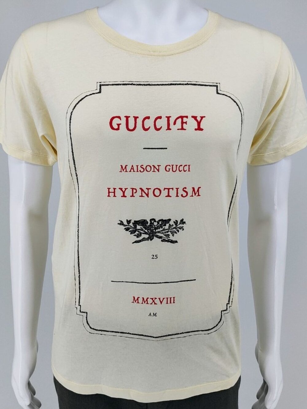 Gucci Apothecary Guccify Maison Gucci Hypnotism Mmxvii Cream T-Shirt (Xs)